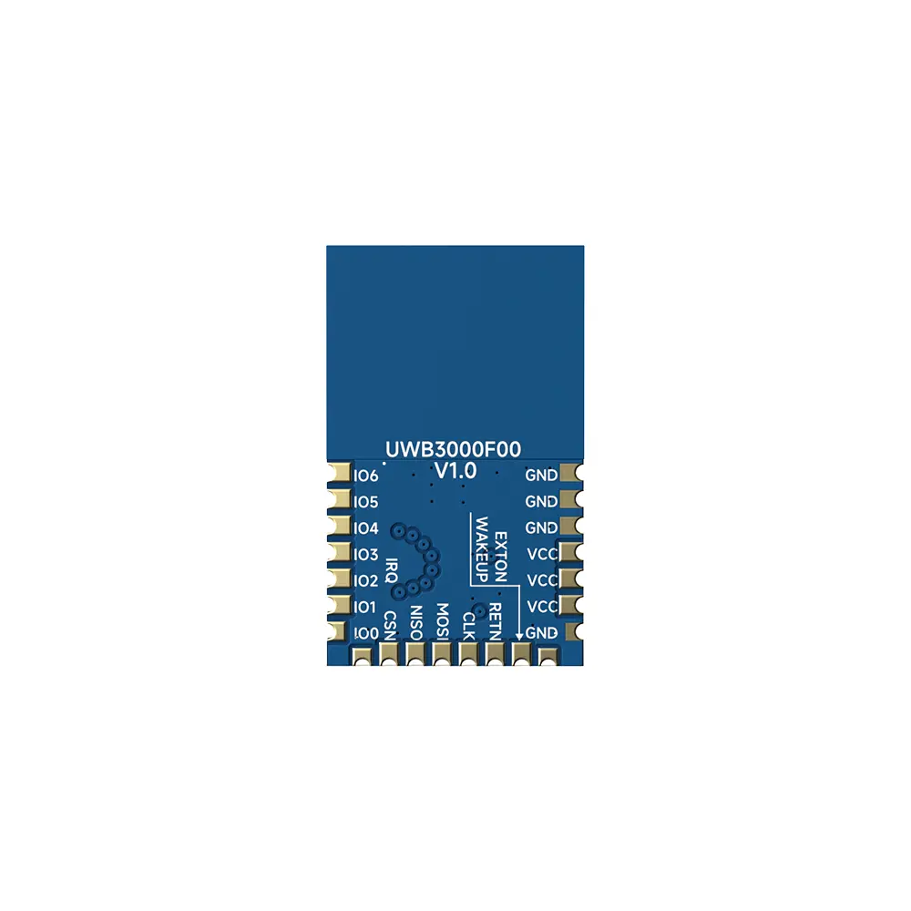 UWB3000F00: Transceptor de alcance bidireccional de baja potencia para posicionamiento y alcance de precisión