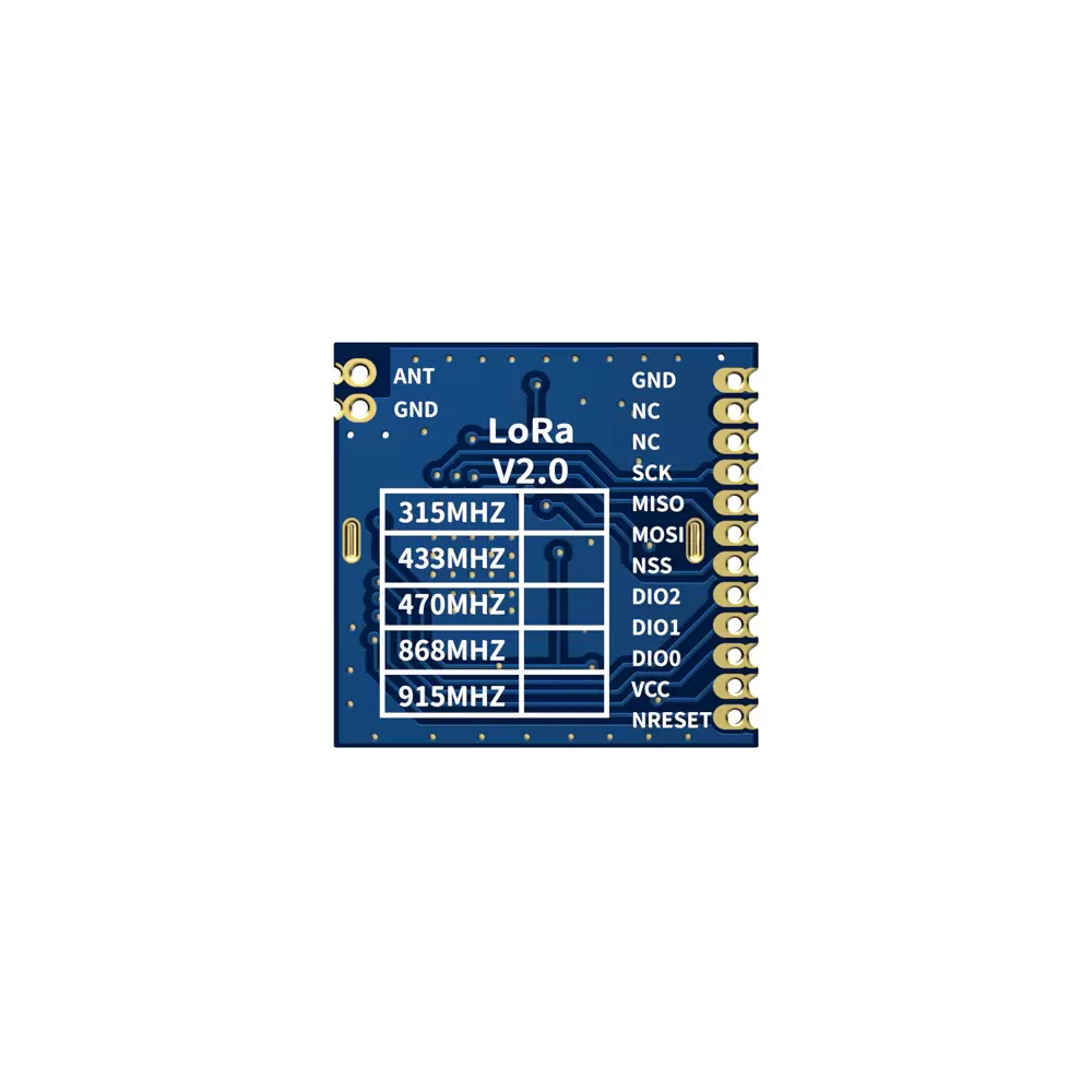 LoRa1278: Módulo inalámbrico LoRa de 433/470 MHz con protección ESD