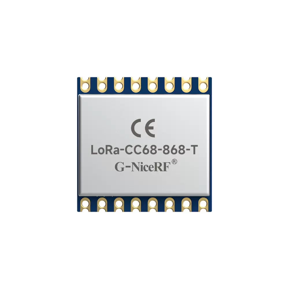 LoRa-CC68-868-T: Módulo transceptor inalámbrico LoRa LLCC68 con certificación CE-RED, TCXO y protección ESD