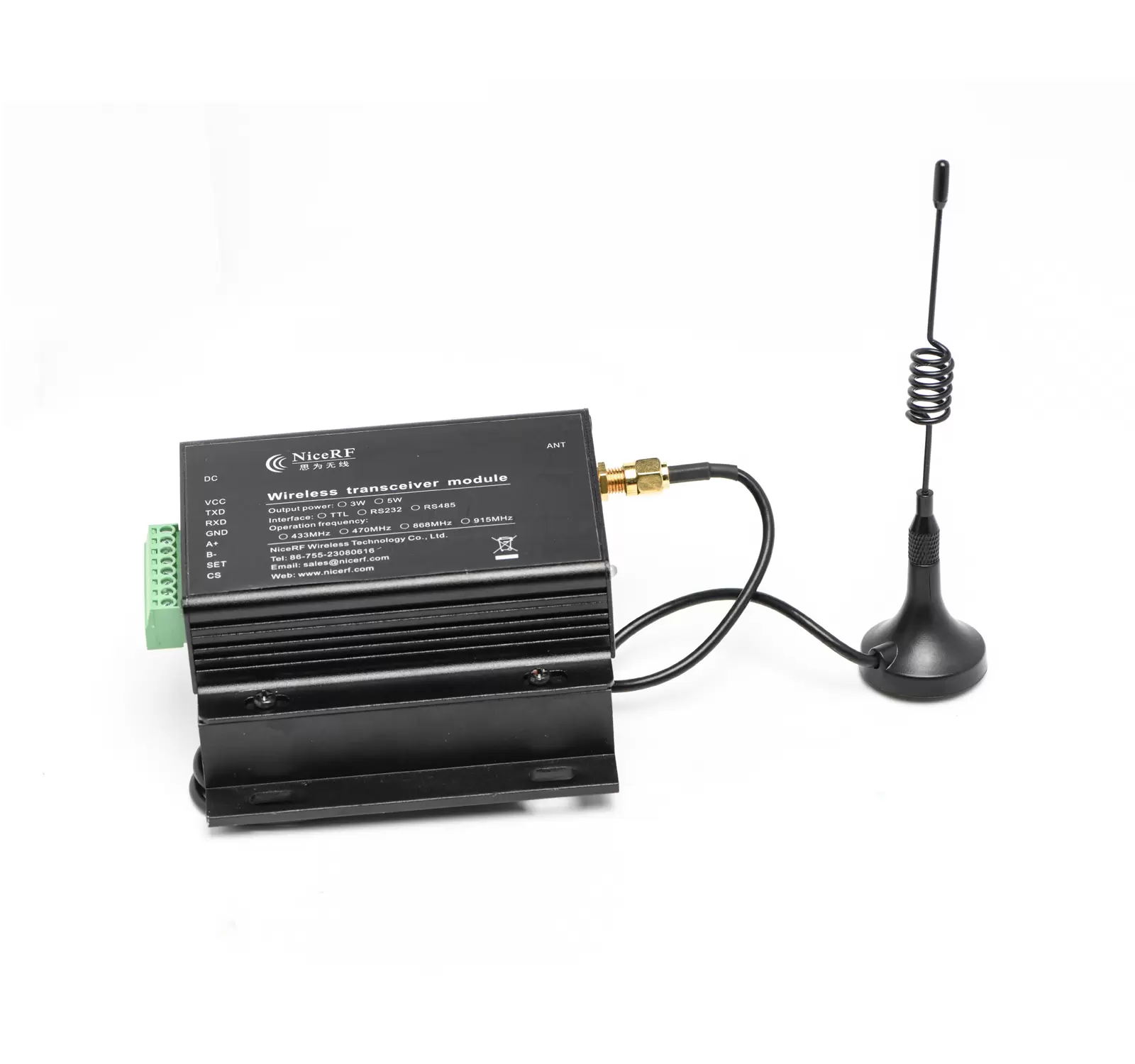 LoRa6500Pro: Módem RF LoRa de 5 W de amplio voltaje y largo alcance con capacidad de malla y protección ESD