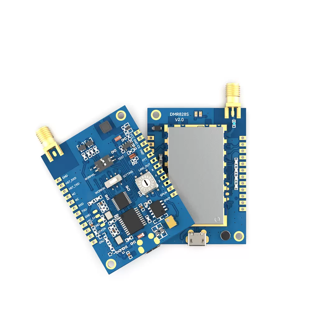 DMR828S: Módulo walkie-talkie DMR Tier II de 2 W con AMBE++