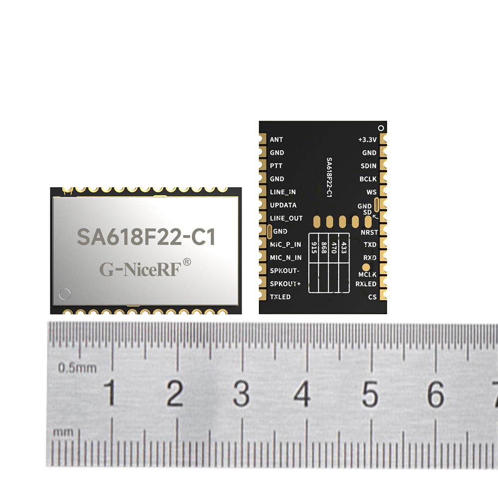 Módulo de transmisión full-duplex todo en uno inalámbrico digital y de audio SA618F22-C1