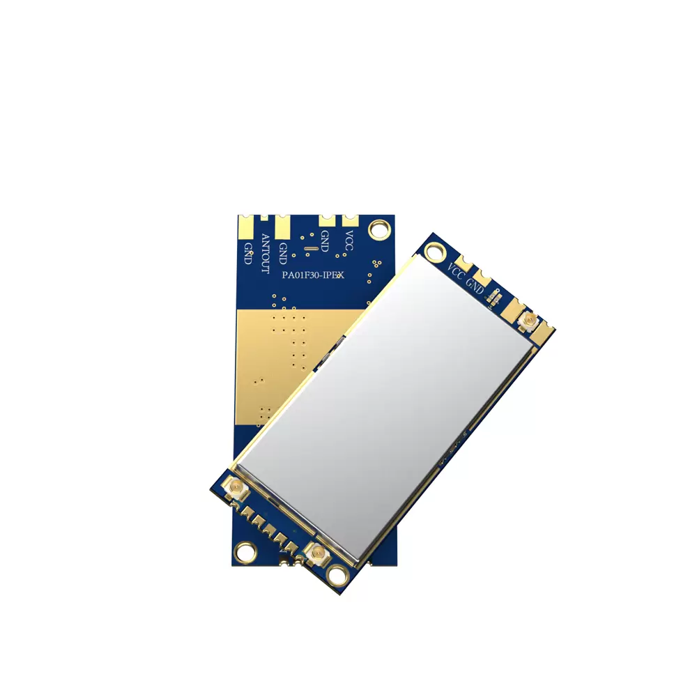 PA01F39: Módulo amplificador de potencia FEM de bajo ruido con salida de 8 W