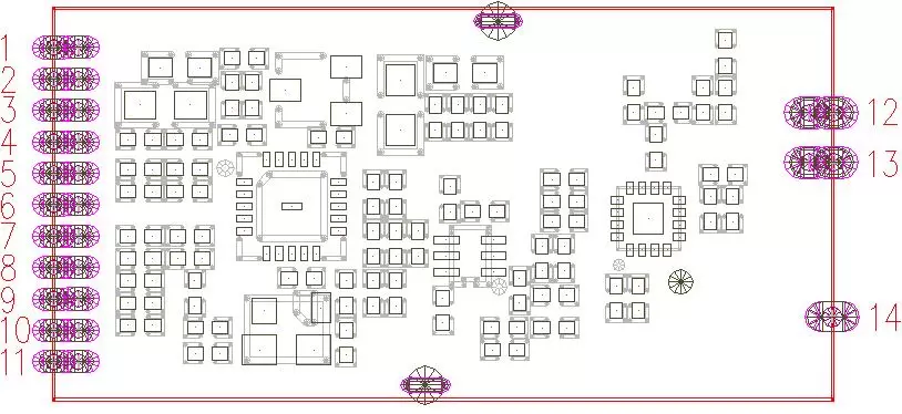 Definición de pines del módulo inalámbrico 2.4G RF2401F27 Definición de pines del módulo inalámbrico 2.4G RF2401F27