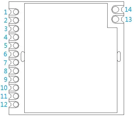 Definición de pines del módulo RF frontal Si4438 de 433 MHz y 100 mW RF4438PRO