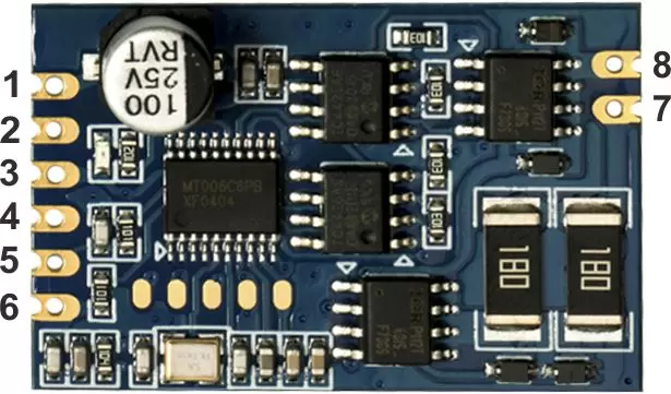 Definición de interfaz del módulo transmisor RF125-TX2 Definición de interfaz del módulo transmisor RF125-TX2
