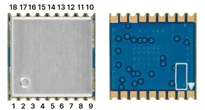Definición de pines del módulo GPS GPS01