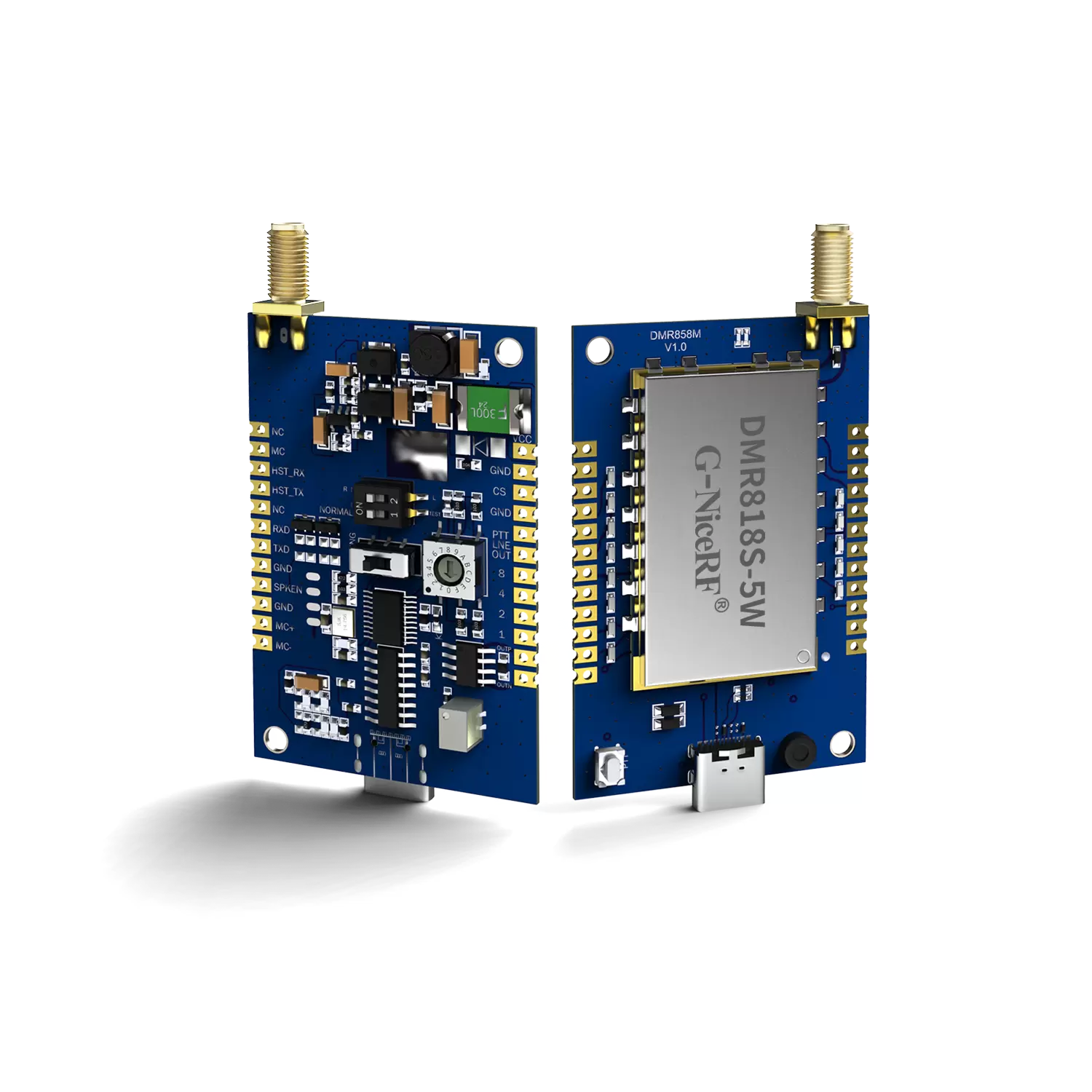 DMR858M: Walkie-talkie analógico-digital integrado de 5 W con ranura de tiempo dual DMR