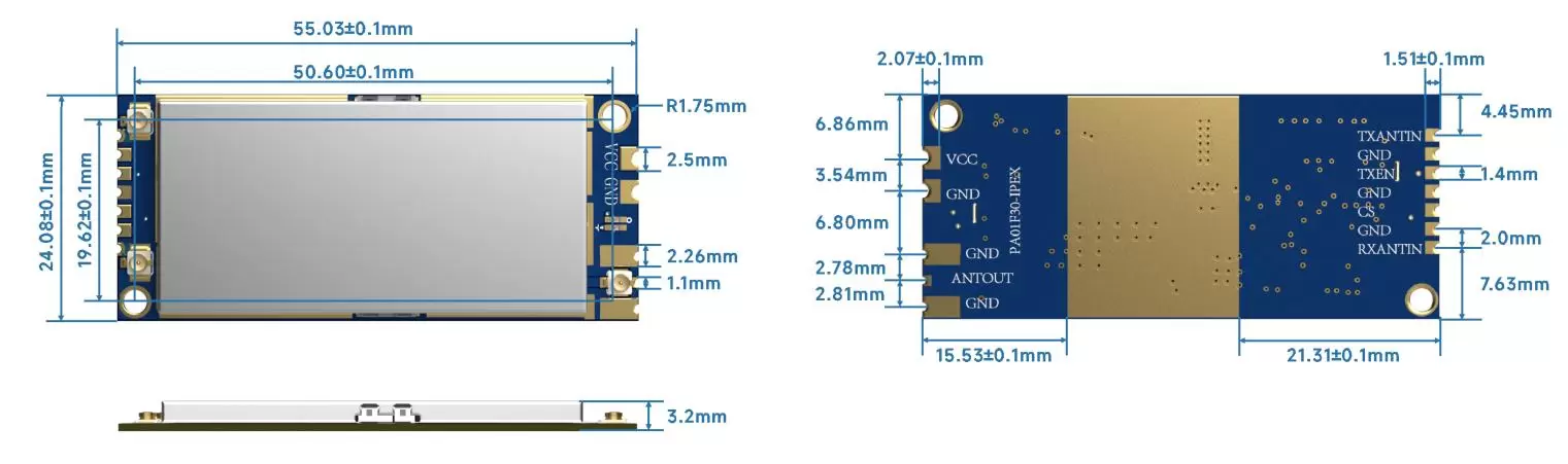 Módulo de audio full-duplex tamaño SA618F30-DZ