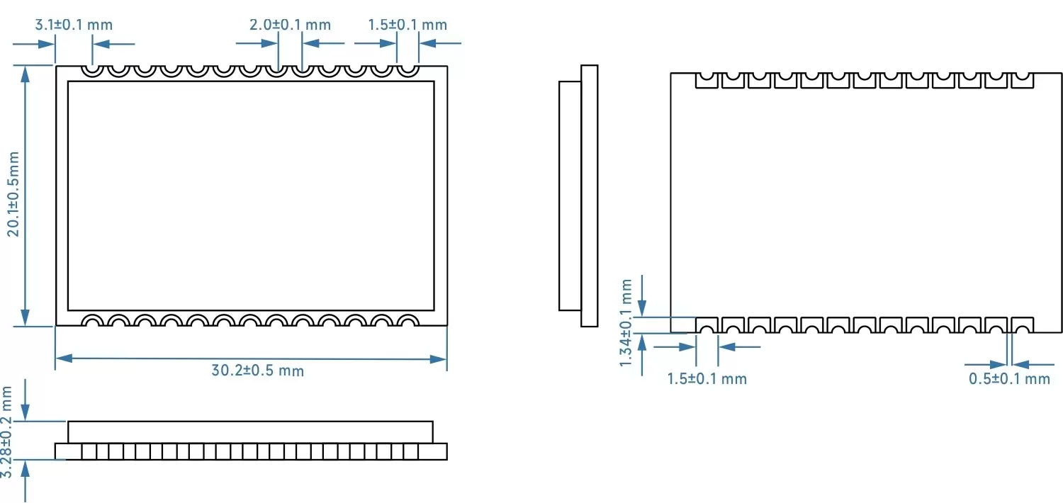 Módulo de audio full-duplex tamaño SA618F22-C1