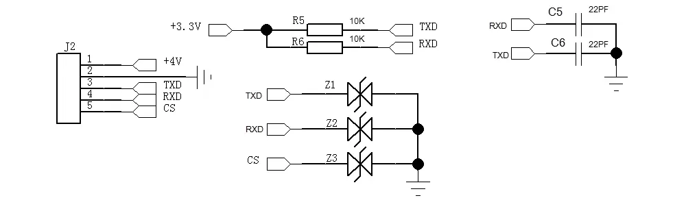 Circuito de aplicación del módulo de transmisión de datos dúplex completo SA618F30-FD