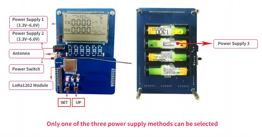 Segmento completo LCD del módulo LoRa LoRa1262 Segmento completo LCD del módulo LoRa LoRa1262
