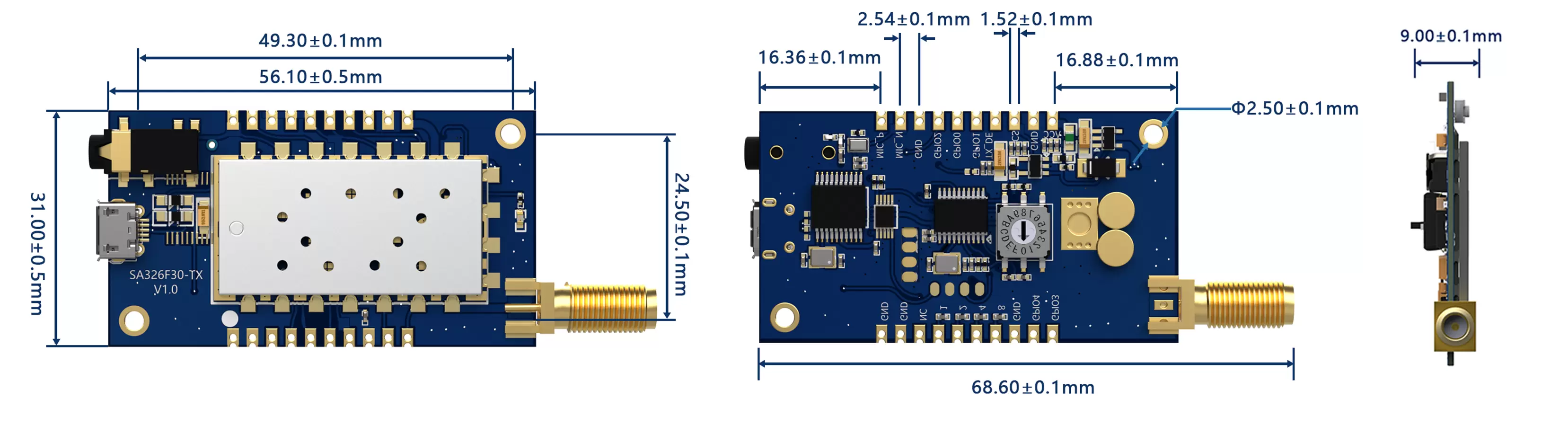 Módulo de audio inalámbrico SA326-RX