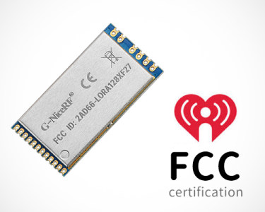 El módulo RF de 2,4 GHz LoRa1280F27/LoRa1281F27 pasó la certificación FCC y CE