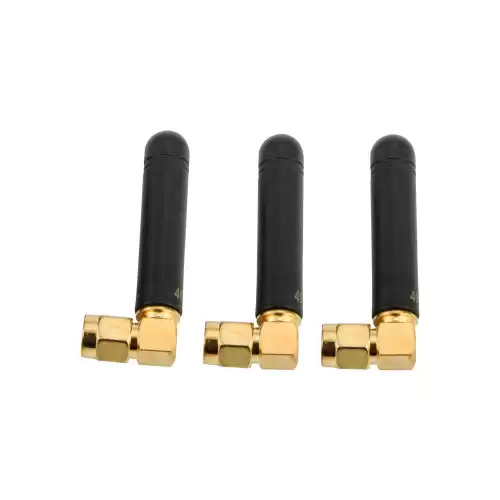 SW490-WT36: Antena de varilla de goma con codo UHF de 490 MHz