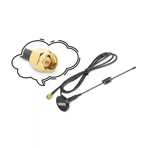 SW315-XP1M: Antena de ventosa pequeña de alta ganancia de 315 MHz