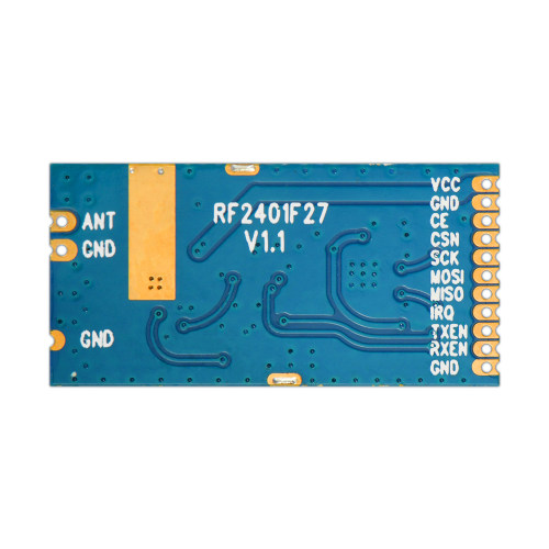 RF2401F27: Módulo transmisor y receptor nRF24L01+ 2,4 GHz 400 mW con nórdico original  