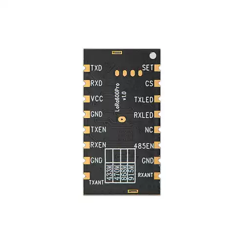 LoRa600Pro: M&oacute;dulo RF LoRa de 100 mW con antena y protecci&oacute;n ESD