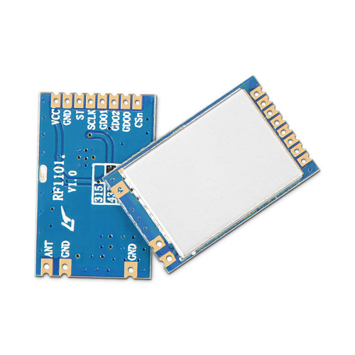 RF1101: Módulo transceptor de RF de 20 mW que utiliza Ti CC1101