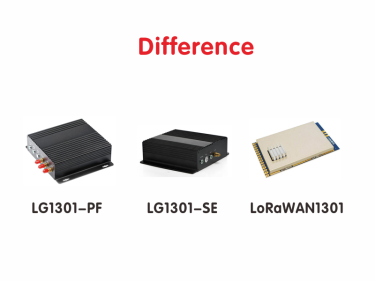 Diferencia entre las puertas de enlace LoRaWAN LG1301-SE, LG1301-PF y LoRaWAN1301