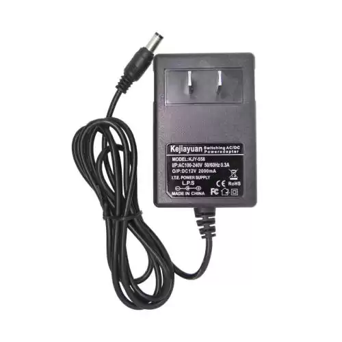 12 V 2 A: Adaptador de corriente