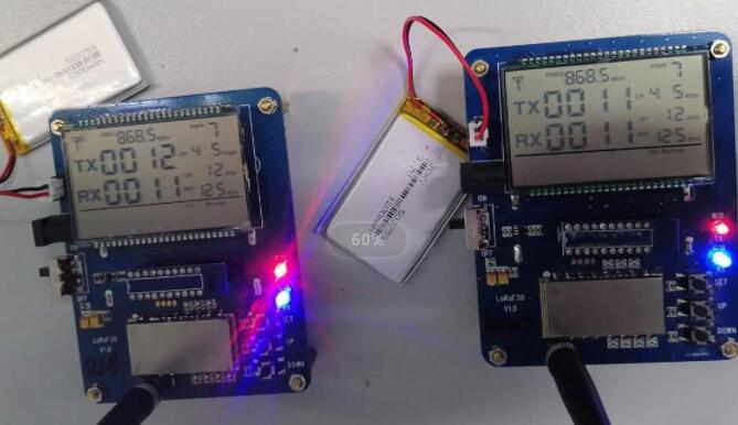 Prueba de placa de demostración de función del módulo inalámbrico LoRa1276F30