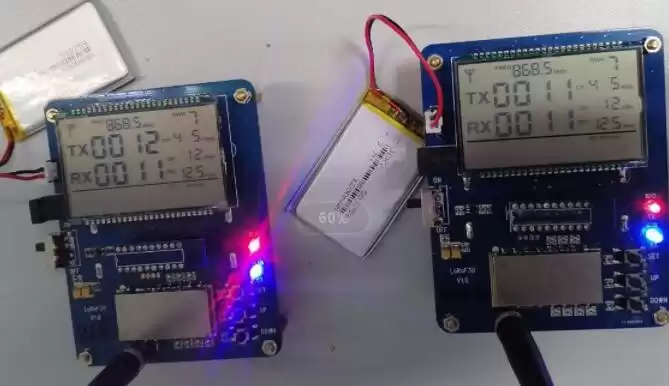 Prueba de placa de demostración de función del módulo inalámbrico LoRa1276F30