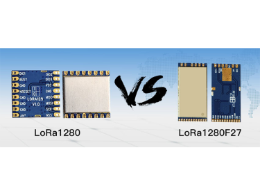 Comparación de parámetros de módulos inalámbricos LoRa1280 y LoRa1280F27