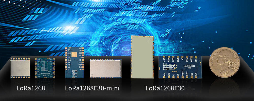 Módulo SX1268 LoRa LoRa1268, LoRa1268F30 y LoRa1268F30-Mini