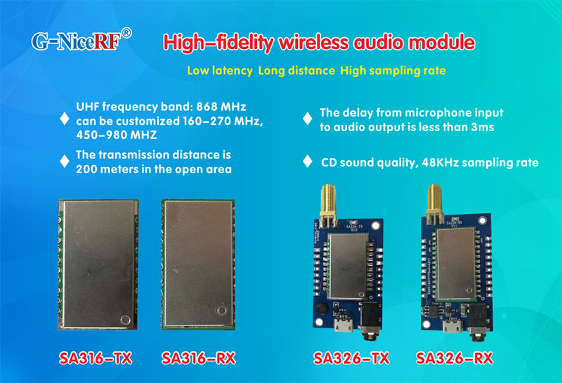 módulo de audio inalámbrico SA316 SA326