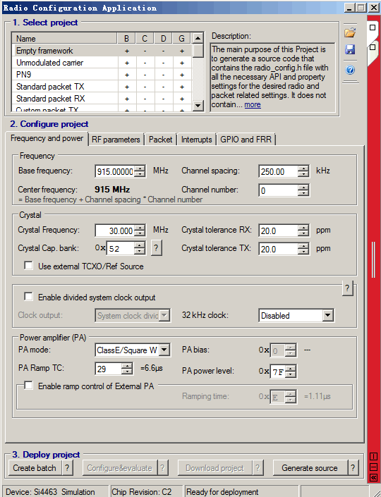 Interfaz del software WDS