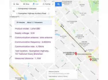 ¿Cuál es la diferencia entre el LoRa1280 y otros módulos de 2,4 GHz?
