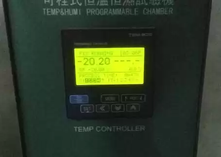 Poner el termostato a -20°
