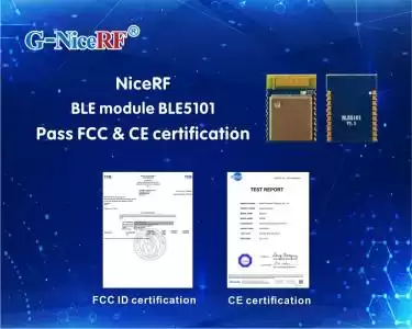 Módulo NiceRF BLE BLE 5101 Pasa la certificación FCC y CE