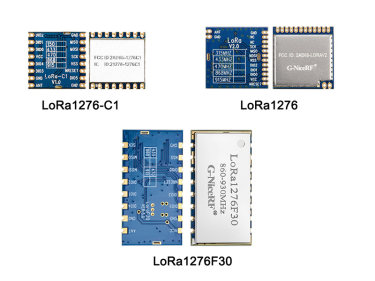 ¿Cuáles son los módulos LoRa frontales que utilizan SX1276?