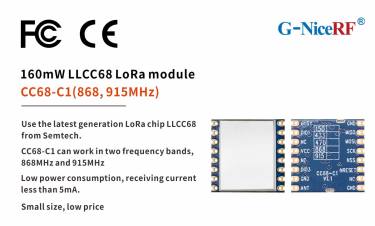 El nuevo módulo LLCC68 LoRa CC68-C1 pasa la certificación CE-RED y FCC ID