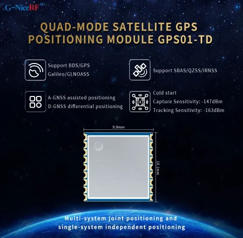 Nuevo: Mini módulo GPS satelital GPS01-TD de modo cuádruple de baja potencia y alta precisión