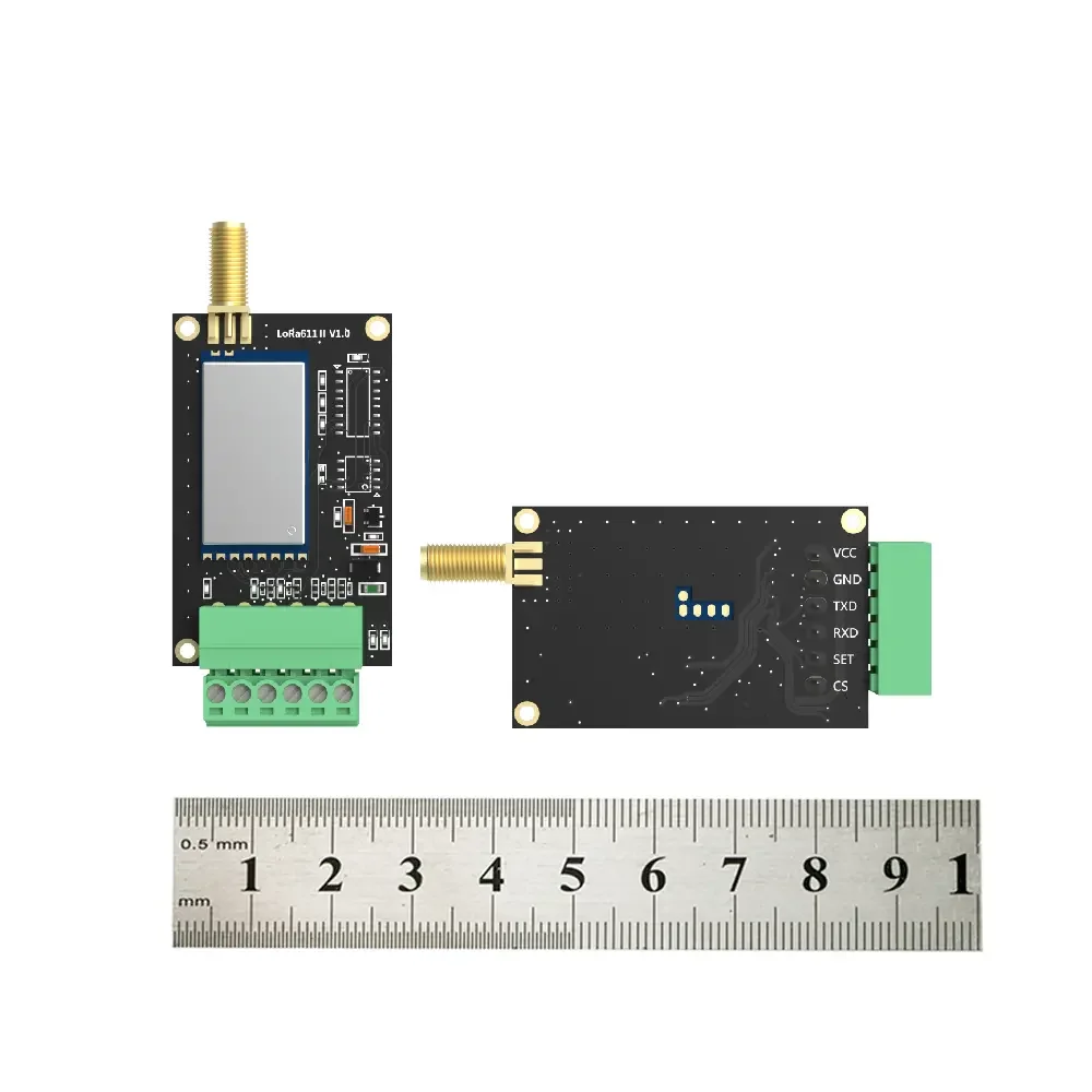 LoRa611II: amplio voltaje y alta velocidad: módulo Uart LoRa industrial de 160 mW con protección ESD