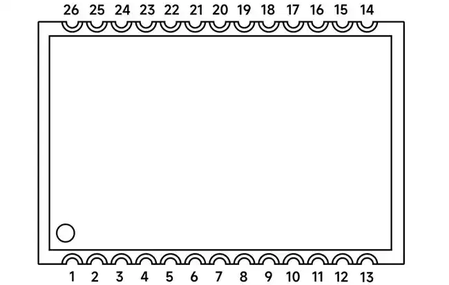 Definición de pines del módulo de intercomunicación full-duplex SA618F22
