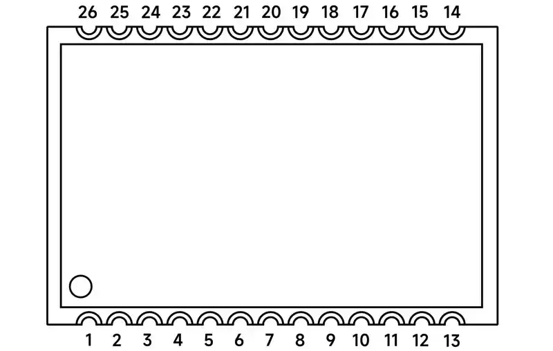 Definición de pines del módulo transceptor de audio SA918F30