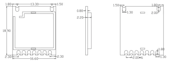 Módulo transceptor de RF1