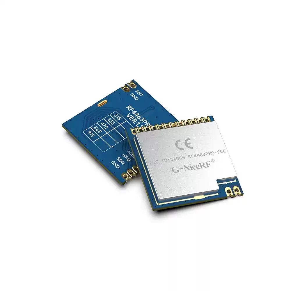 RF4463PRO-433: Módulo frontal Si4463 de 433 MHz con certificación FCC ID, IC ID y CE-RED