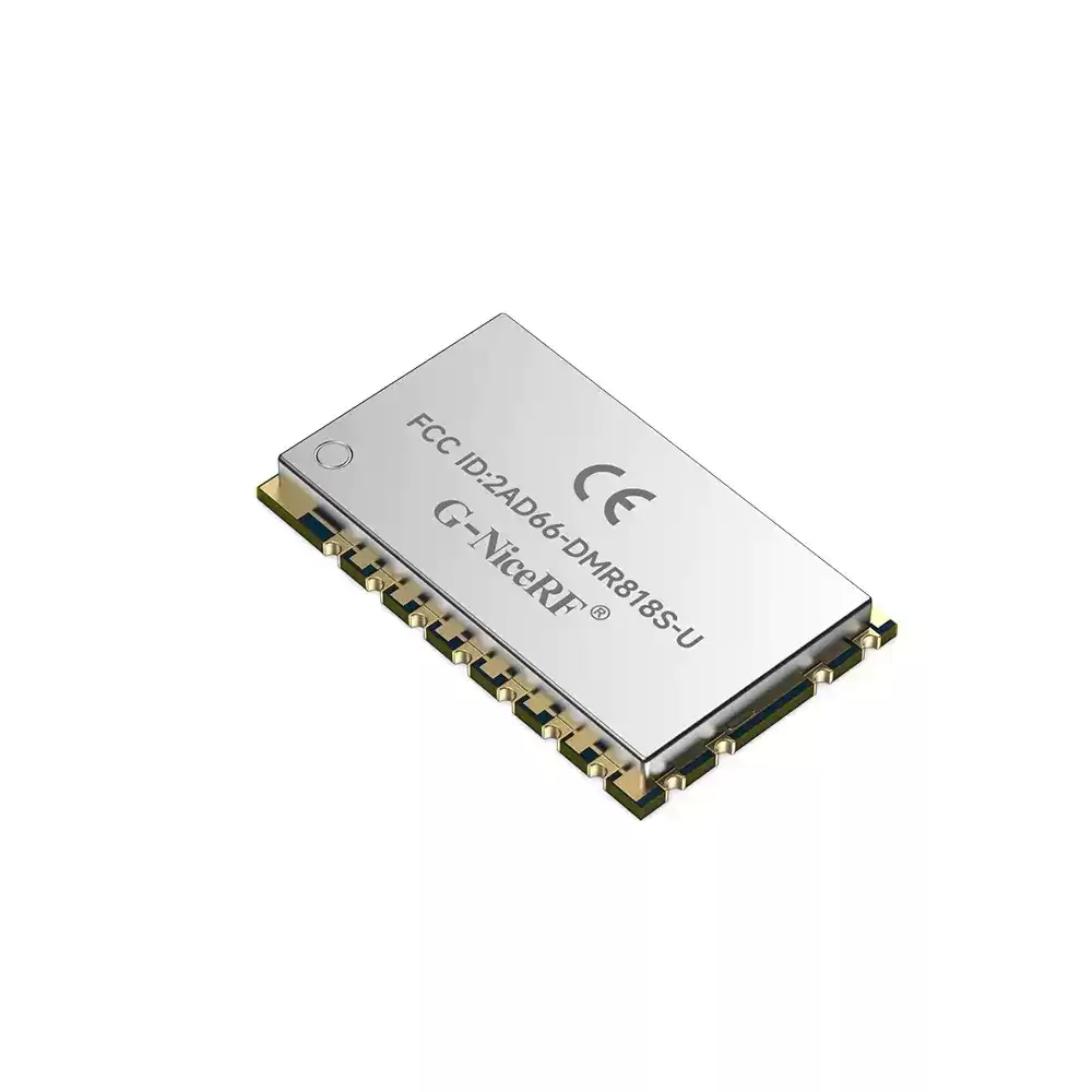 DMR818S-U: Módulo walkie-talkie DMR Tier II AMBE++ con certificación FCC ID y CE RED