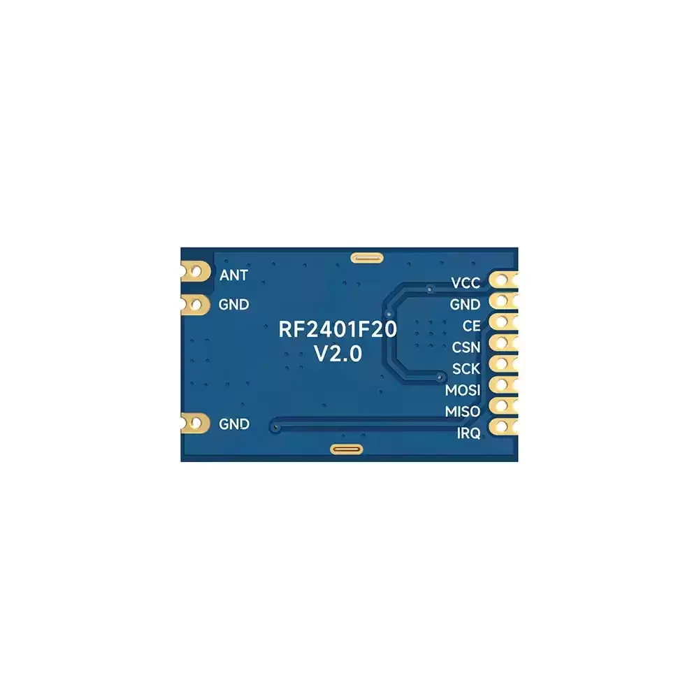 RF2401F20: nRF24L01+ Módulo RF nórdico original de 2,4 GHz con certificación CE-RED, FCC ID, IC ID y TELEC