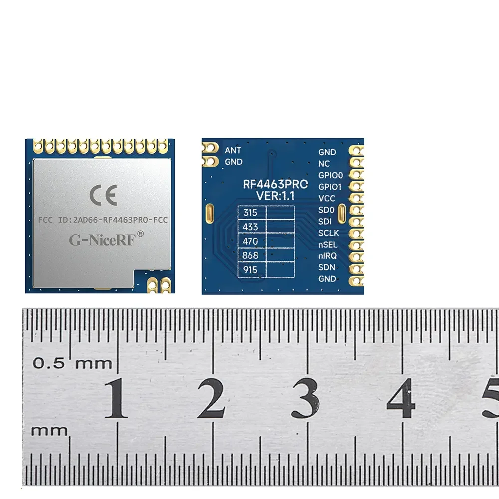 RF4432PRO: Módulo receptor y transmisor de RF con certificación CE-RED Si4432 de 433 MHz