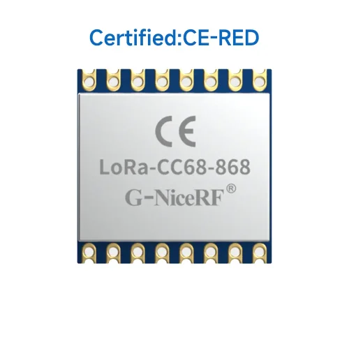 LoRa-CC68-868: Módulo LoRa basado en LLCC68 con interfaz SPI aprobada por CE-RED y protección ESD