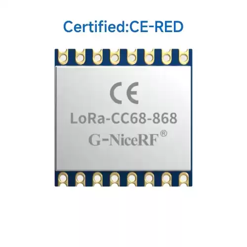 LoRa-CC68-868: Módulo LoRa basado en LLCC68 con interfaz SPI con certificación CE-RED y protección ESD