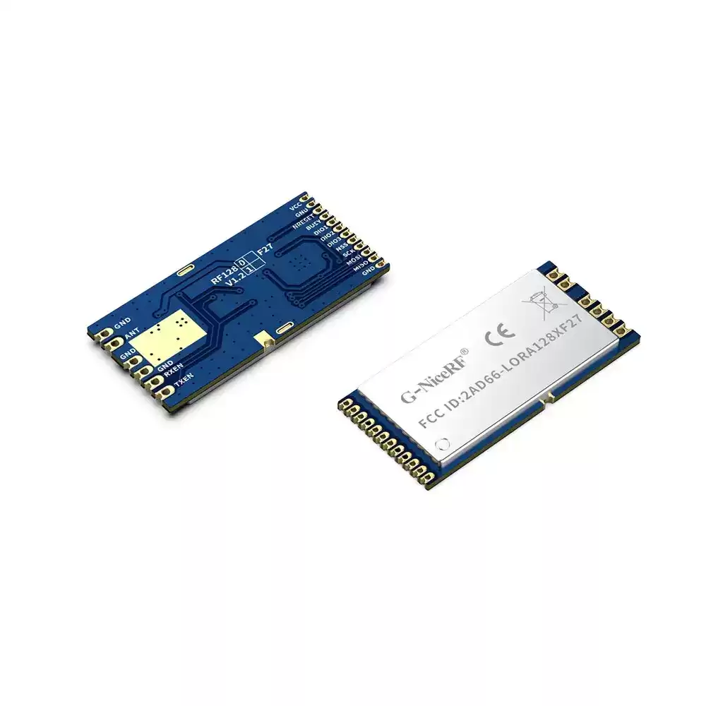 LoRa1281F27: Módulo LoRa SX1281 de 500 mW con certificación CE-RED y FCC ID de 2,4 GHz y TCXO