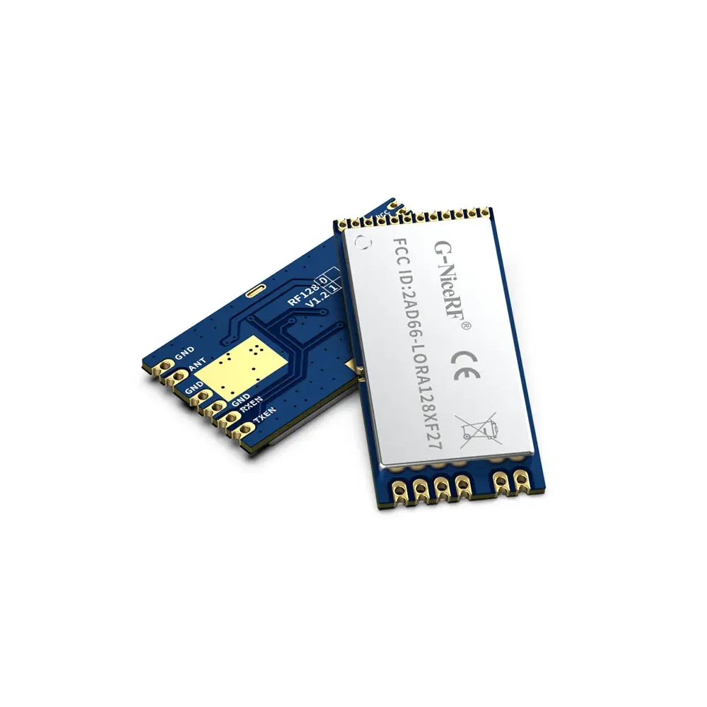 LoRa1281F27: Módulo LoRa SX1281 de 500 mW con certificación CE-RED y FCC ID de 2,4 GHz con TCXO