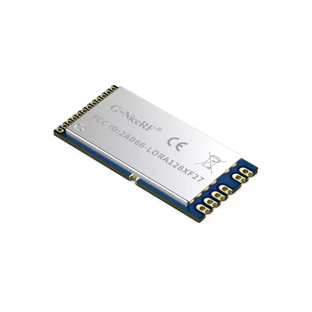 LoRa1281F27: Módulo LoRa SX1281 de 500 mW con certificación CE-RED y FCC ID de 2,4 GHz y TCXO
